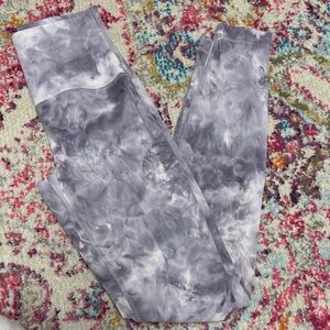 lululemon athletica purple Tie-Dye align Leggings